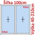 Dvoukdl Okna FIX + FIX - ka 100cm
